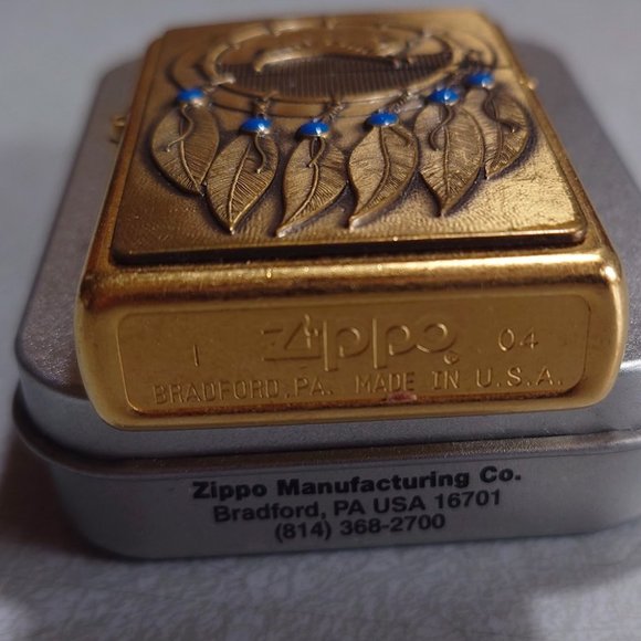 VINTAGE ZIPPO - Brass Dream Catcher - (rare) 2003 - Picture 3 of 4